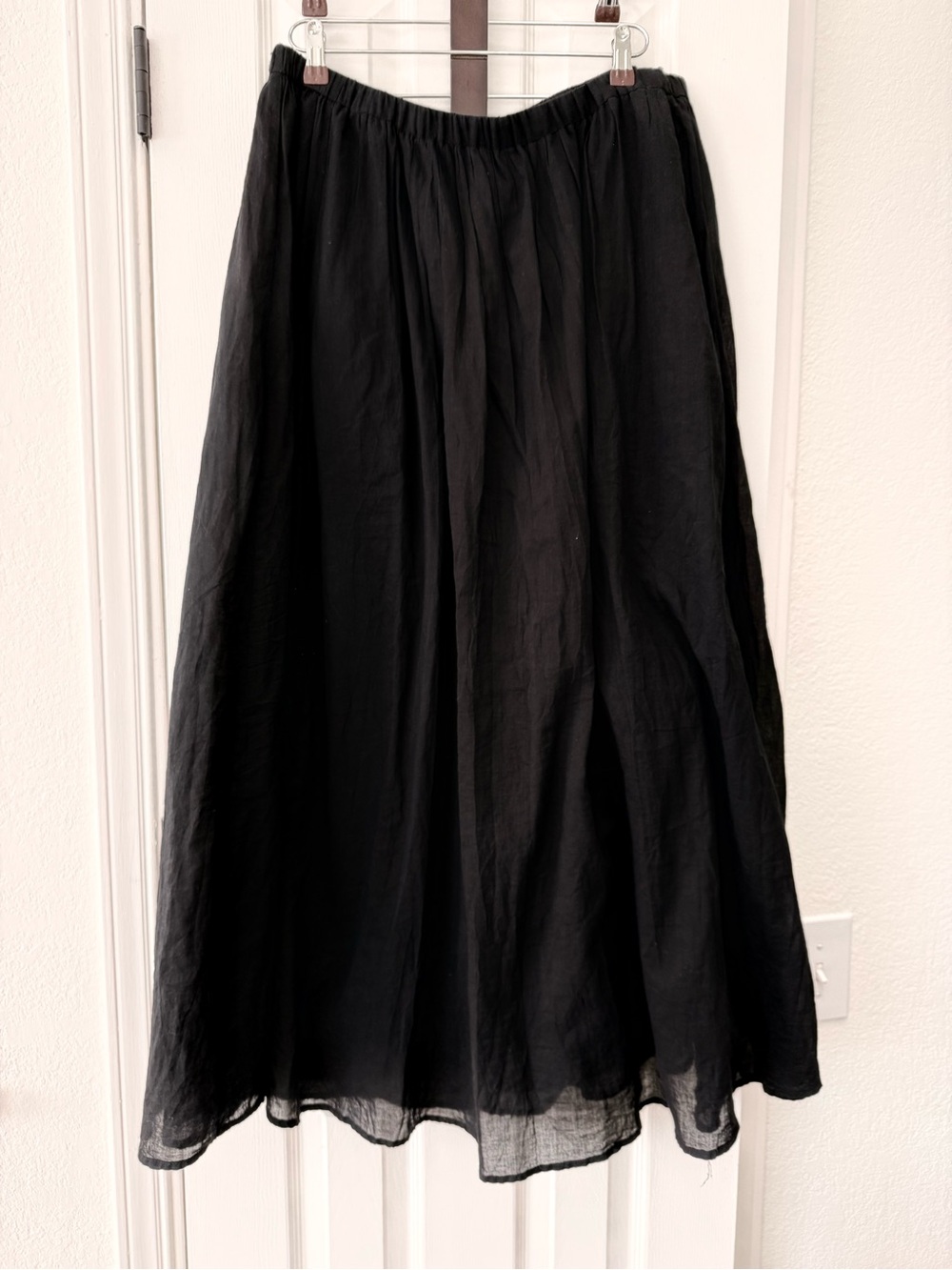 Black Women's A-Line Maxi Skirt